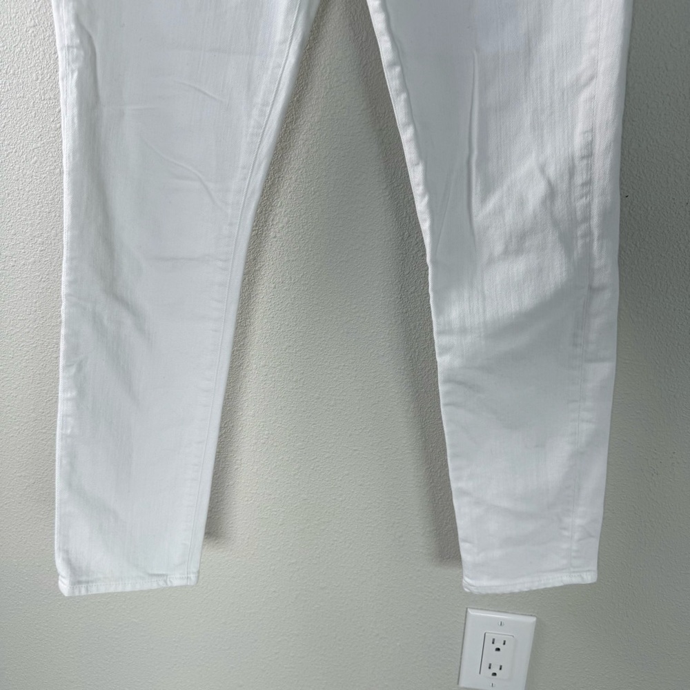 AG Prima Ankle Cigarette Slim Straight Leg Jeans White Denim Casual Women’s 27 - Picture 5 of 11